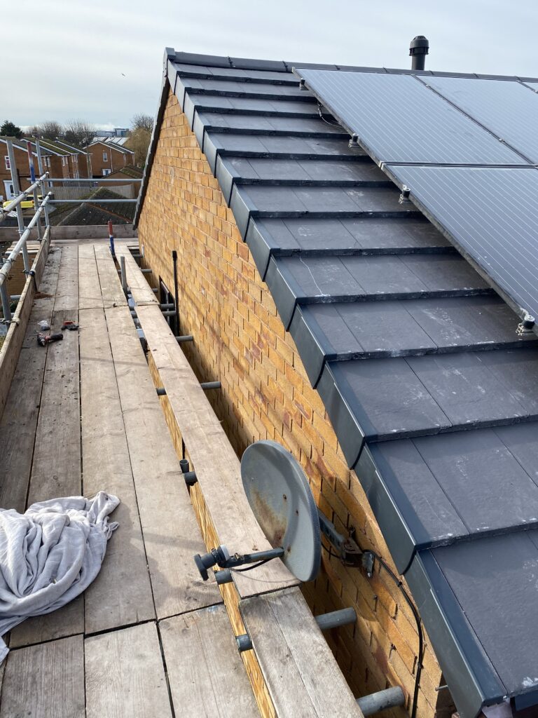 Dry verge on tiled roof in Rhyl